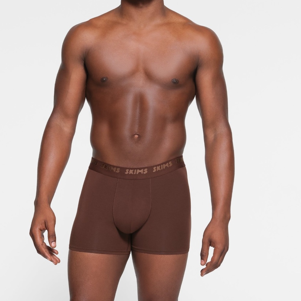 SKIMS Soft boxer shorts Cocoa‎ Size 4X New With Tags